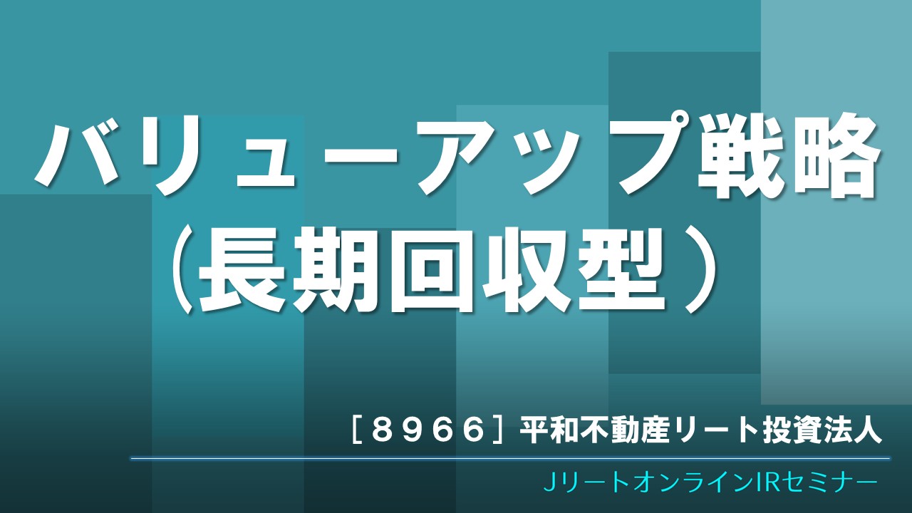 バリューアップ戦略(長期回収型）